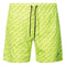 Philipp Plein Repetitive Logo Fluorescent Yellow Swim Shorts