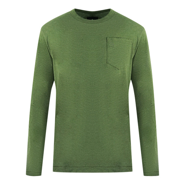 GStar Raw Long Sleeve Bronze Green TShirt D0198043 6059