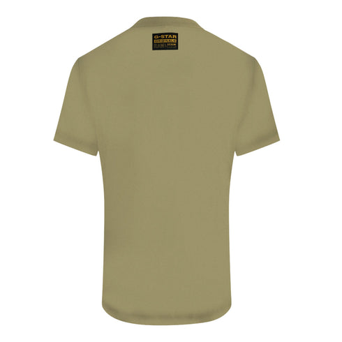 G Star Gs Raw Box Logo Khaki T Shirt