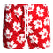 Dsquared2 All Over Maple Leaf Logo Red Swim Shorts D7B644080 64850