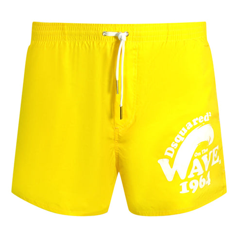Dsquared2 On The Wave 1964ogo Yellow Swim Shorts D7B644650 72048