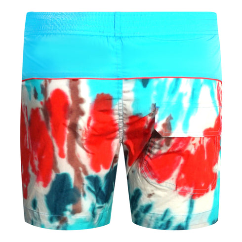Dsquared2 Tie Dye Design Blue Swim Shorts D7B724980748