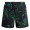 Dsquared2 Green Floral All Over Design Black Swim Shorts D7BM14780 00448