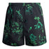 Dsquared2 Green Floral All Over Design Black Swim Shorts D7BM14780 00448