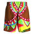 Dsquared2 Colourful Abstract Design Brown Swim Shorts D7BM95100 99948