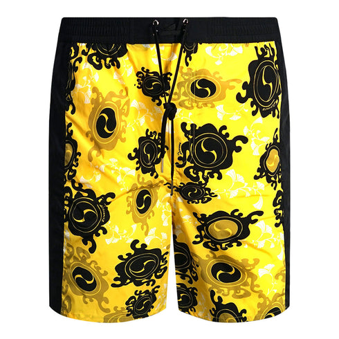 Dsquared2 Floral All Over Design Yellow Swim Shorts D7BMA5000 73148