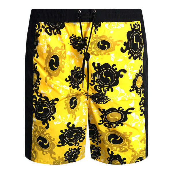 Dsquared2 Floral All Over Design Yellow Swim Shorts D7BMA5000 73148