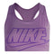 Nike Swoosh Logo Purple Sports Bra