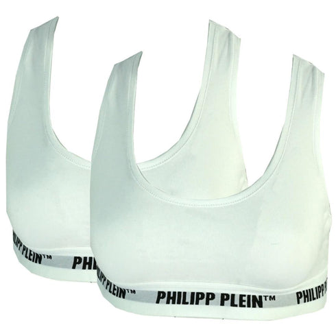 Philipp Plein White Underwear Sports Bra Two Pack - Style Centre Wholesale