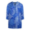 Inoa Exuma Blue 1202119 Blue Long Sleeve Milano V Neck Blouse