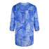 Inoa Exuma Blue 1202119 Blue Long Sleeve Milano V Neck Blouse
