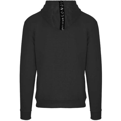 Aquascutum Bold London 1851 Logo Black Hoodie
