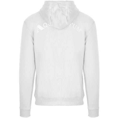 Aquascutum Aq 1851 Patch Logo White Hoodie