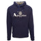Aquascutum Classic Waterfield Logo Navy Hoodie