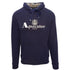 Aquascutum Classic Waterfield Logo Navy Hoodie
