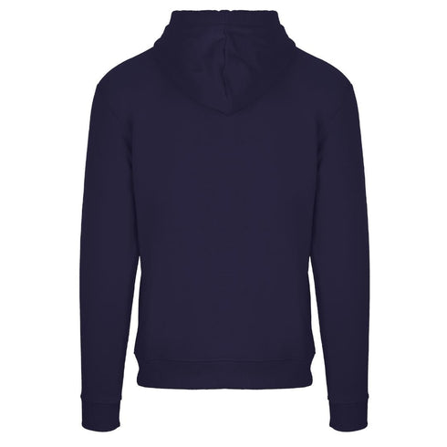 Aquascutum Classic Waterfield Logo Navy Hoodie