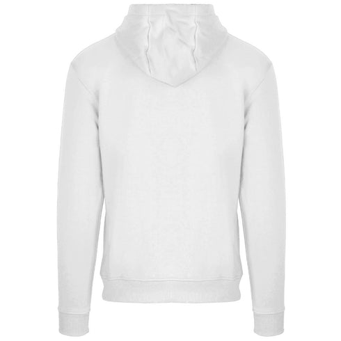 Aquascutum Branded Taped Pocket White Zip Up Hoodie