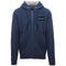 Aquascutum Box Gothic Logo Navy Blue Zip Up Hoodie