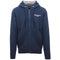 Aquascutum Classic Embossed Signature Logo Navy Blue Zip Up Hoodie