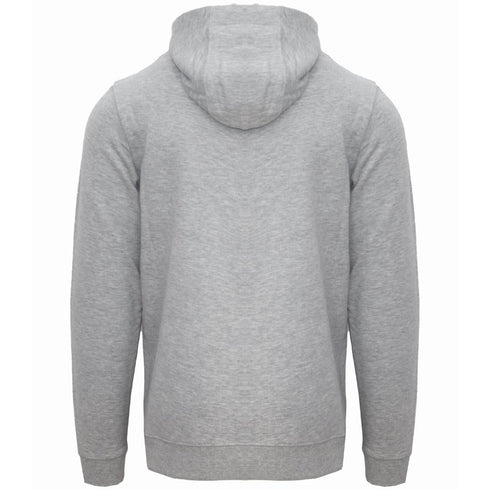 Aquascutum London Embossed Signature Logo Grey Zip Up Hoodie