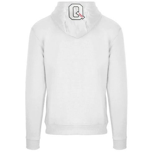 Aquascutum Classic Large A Logo White Zip Up Hoodie