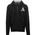 Aquascutum Classic Large A Logo Black Zip Up Hoodie - Style Centre Wholesale