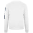 Aquascutum Embossed Circle Small Logo White Sweatshirt FG0423 01