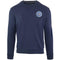 Aquascutum Embossed Circle Small Logo Navy Sweatshirt