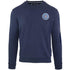 Aquascutum Embossed Circle Small Logo Navy Sweatshirt