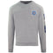 Aquascutum Embossed Circle Small Logo Grey Sweatshirt Fg0423 94 - Style Centre Wholesale