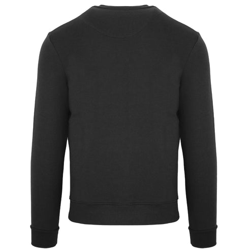 Aquascutum Aldis Chest Logo Black Sweatshirt