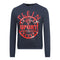 Philipp Plein Sport Circle Logo Navy Blue Jumper