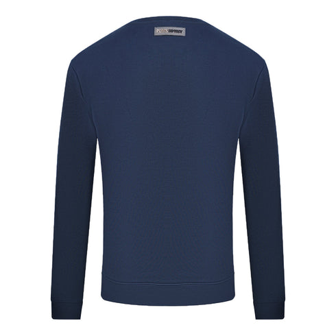Philipp Plein Sport Circle Logo Navy Blue Jumper