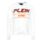 Philipp Plein Sport Orange Bold Logo White Jumper