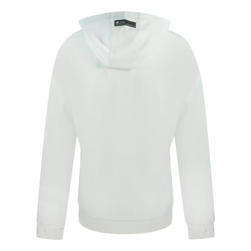 Plein Sport Side Logo White Hoodie