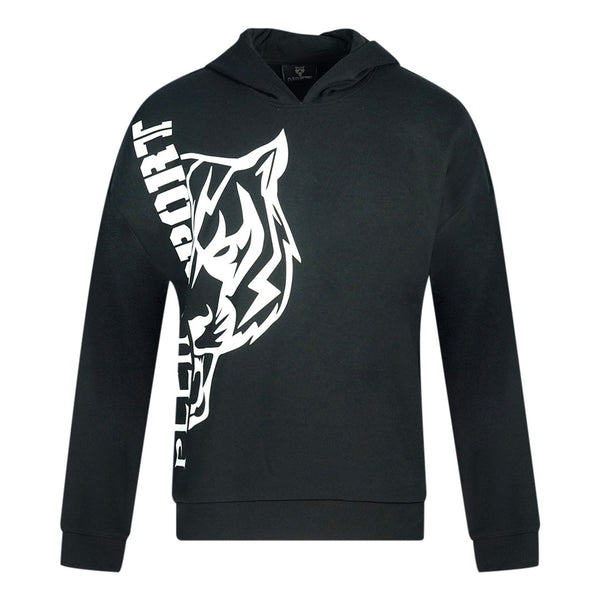 Plein Sport Side Logo Black Hoodie Fipsc1312 98 - Style Centre Wholesale