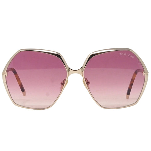 Tom Ford Fonda 02 Ft0912 28T Gold Sunglasses