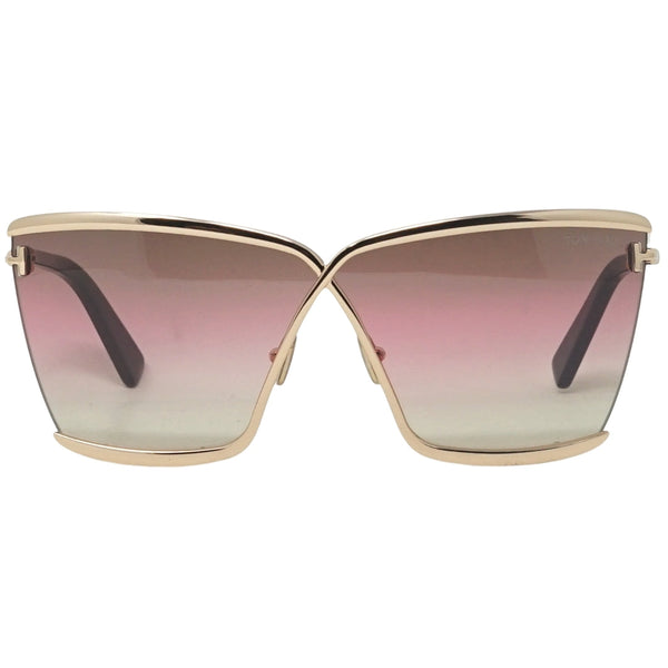 Tom Ford Elle Ft0936 28F Shiny Rose Gold Sunglasses
