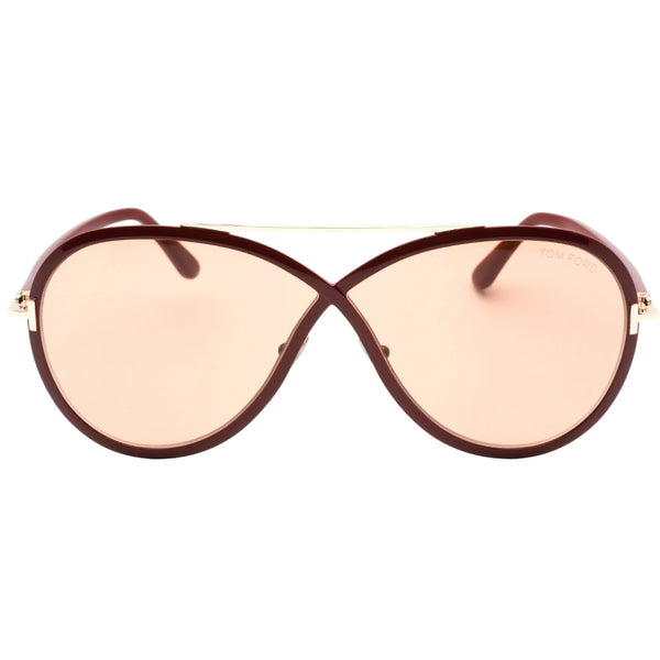 Tom Ford Rickie Ft1007 69E Bordeaux Sunglass FT1007 69E Rickie