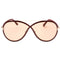 Tom Ford Rickie Ft1007 69E Bordeaux Sunglass FT1007 69E Rickie