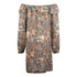 Inoa Golden Eagle Brown Long Sleeve Silk Flamenco Dress