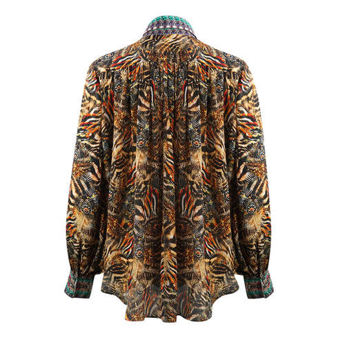 Inoa Golden Eagle 120214 Multicoloured Puff Sleeve Shirt Golden Eagle 120214