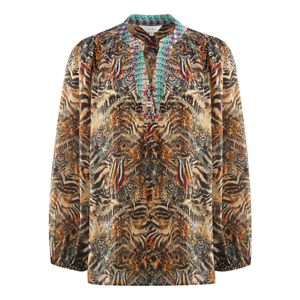 Inoa Golden Eagle 120214 Multicoloured V Neck Blouse