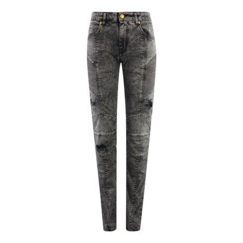 Balmain Hp58202Jr8261 Grey Jeans