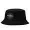 Fred Perry Graphic Print Logo Canvas Black Bucket Hat - Style Centre Wholesale