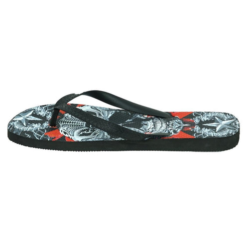 Philipp Plein Skull Black Flip Flops