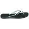 Philipp Plein Brand Logo Black White Flip Flops IMPS904 99W