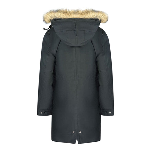Fred Perry J2570 102 Black Hooded Parka Jacket