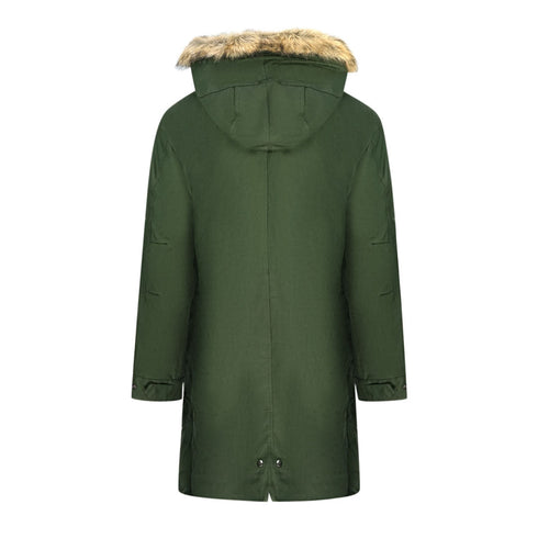 Fred Perry J2570 408 Green Hooded Parka Jacket