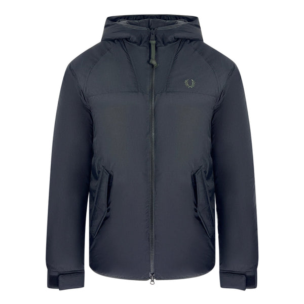 Fred Perry Instulated Black Hooded Jacket J2572 102